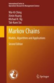 Markov Chains: Models, Algorithms and Applications