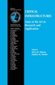 Critical Infrastructures State of the Art in Research and Application