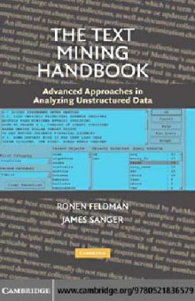 The Text Mining Handbook - Advanced Approaches in Analyzing Ustructured Data