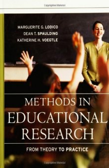 Methods in Educational Research: From Theory to Practice