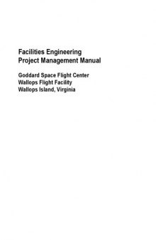 Facilities Engineering Project Management Manual