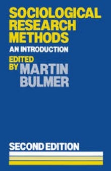 Sociological Research Methods: An Introduction
