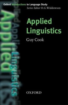 Applied Linguistics (Oxford Introduction to Language Study Series)