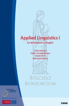 Applied linguistics I. : for BA Students in English