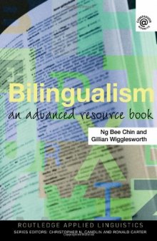 Bilingualism: An Advanced Resource Book (Routledge Applied Linguistics)  