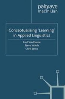 Conceptualising ‘Learning’ in Applied Linguistics