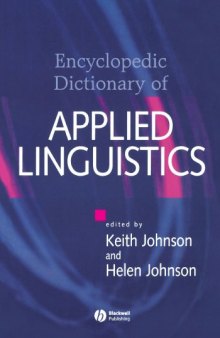 Encyclopedic Dictionary of Applied Linguistics – A Handbook for Language Teaching