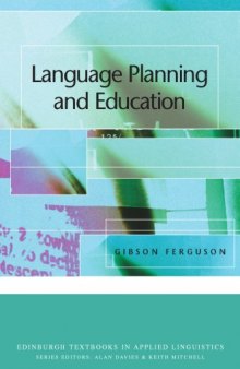 Language Planning and Education (Edinburgh Textbooks in Applied Linguistics)