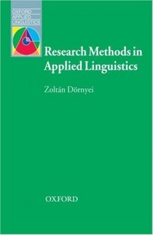 Research Methods in Applied Linguistics (Oxford Applied Linguistics)