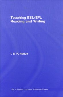 Teaching ESL EFL Reading and Writing (Esl & Applied Linguistics Professional)
