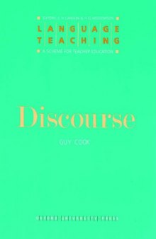 Discourse (Language Teaching: A Scheme for Teacher Education)