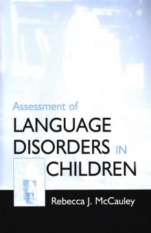 Assessment of Language Disorders in Children  