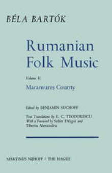 Rumanian Folk Music: Maramureş County