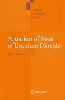 Equation of State of Uranium Dioxide: Data Collection
