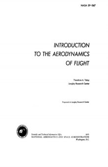 Introduction To The Aerodynamics Of Flight