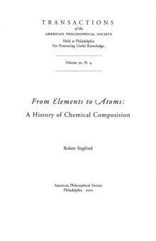 From Elements to Atoms: A History of Chemical Composition 