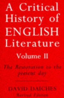 A Critical History of English Literature: The Restoration to the Present Day v. 2