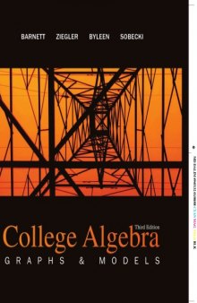 College Algebra: Graphs & Models, 3rd Edition