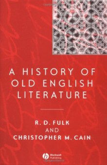 A History of Old English Literature (Blackwell History of Literature)