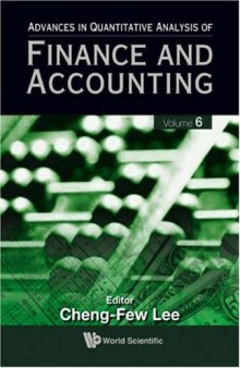 Advances In Quantitative Analysis Of Finance And Accounting (Advances in Quantitative Analysis of Finance and Accounting) Volume 6  