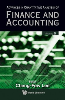 Advances in quantitative analysis of finance and accounting. / Vol. 6