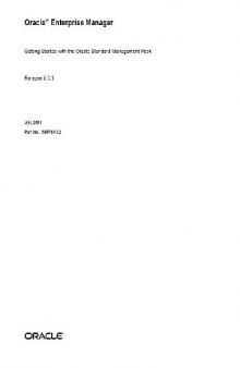 Oracle Enterprise Manager. Getting Started with the Oracle Standard Management Pack
