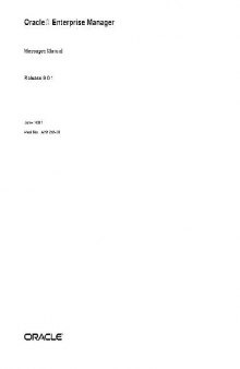 Oracle Enterprise Manager. Messages Manual