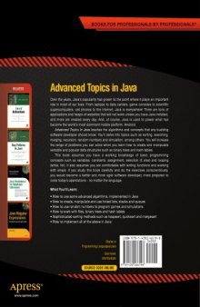 Advanced topics in Java : core concepts in data structures