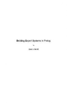 Building expert systems in Prolog