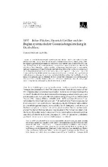 1857 Julius Plucker, Heinrich Geibler und der Beginn systematischer Gasentladungsforschung in Deutschland