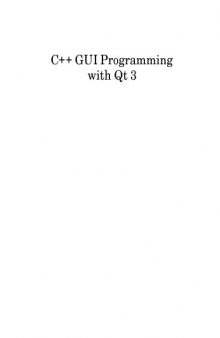C++ GUI programming with Qt3