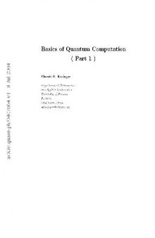 Basics of Quantum Computation