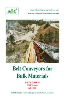 Belt conveyors for bulk materials  