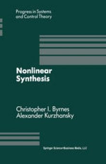Nonlinear Synthesis: Proceedings of a IIASA Workshop held in Sopron, Hungary June 1989