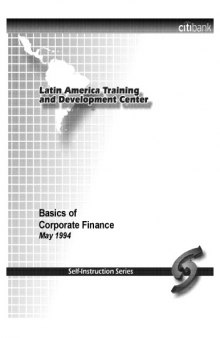 Basics of Corporate Finance Citibank