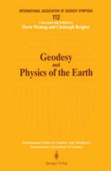Geodesy and Physics of the Earth: Geodetic Contributions to Geodynamics