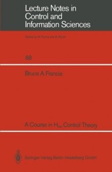 A Course in H∞ Control Theory
