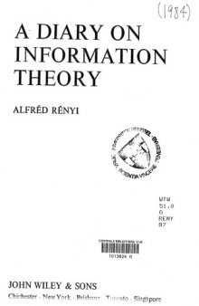 A diary on information theory