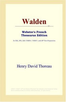 Walden (Webster's French Thesaurus Edition)