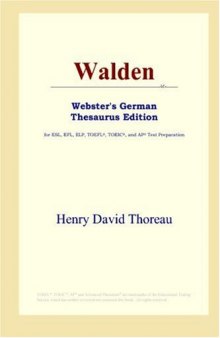 Walden (Webster's German Thesaurus Edition)