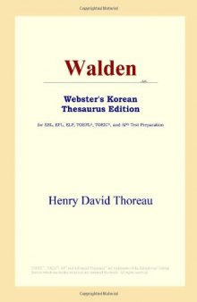Walden (Webster's Korean Thesaurus Edition)