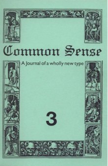 Common Sense: Journal of the Edinburgh Conference of Socialist Economists vol 3