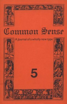 Common Sense: Journal of the Edinburgh Conference of Socialist Economists vol 5