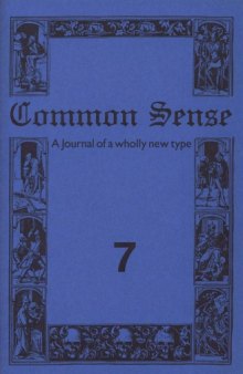 Common Sense: Journal of the Edinburgh Conference of Socialist Economists vol 7