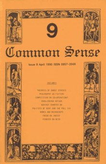Common Sense: Journal of the Edinburgh Conference of Socialist Economists vol 9