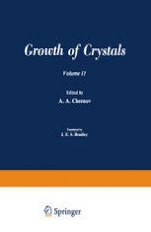 à ост Кристаллоь / Rost Kristallov / Growth of Crystals: Volume 11