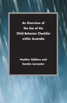 An Overview of the Use of the Child Behavior Checklist within Australia: Report