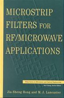 Microstrip filters for RF/microwave applications