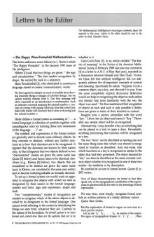 The Mathematical Intelligencer Vol 14 No 1, March 1992 