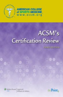 ACSM's Certification Review 3rd Edition